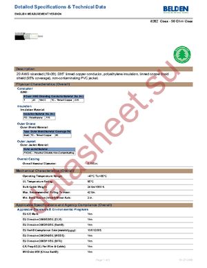 8262 0101000 datasheet  